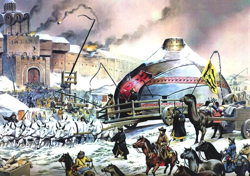 Юрта Батыя у стен Киева.