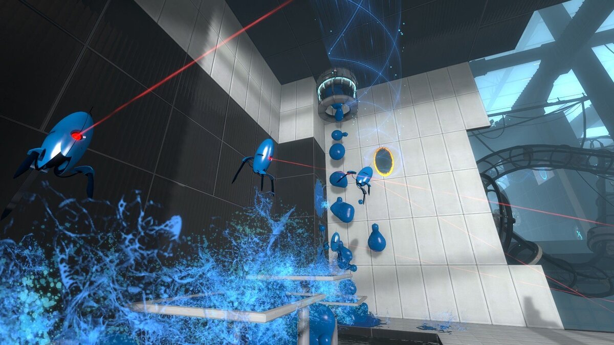 Portal 2 - игра, на этом скриншоте, является популярным головоломкой, требующей нестандартного подхода и логического мышления.