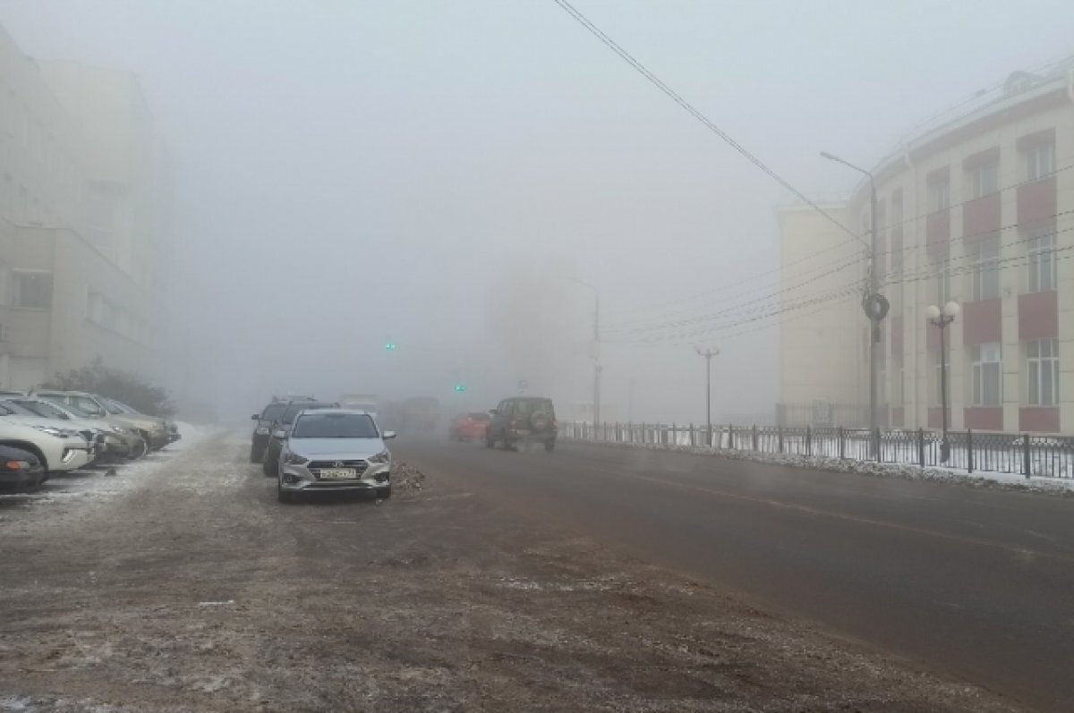    Плотный туман накрыл Петербург утром 6 апреля
