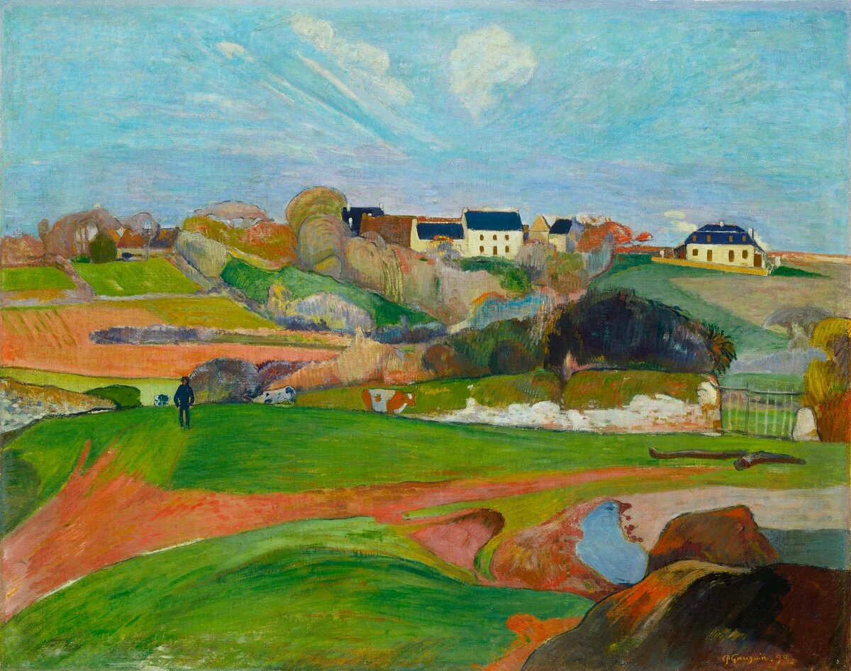 «Пейзаж у Ле Пульду», Поль Гоген, 1890 г.