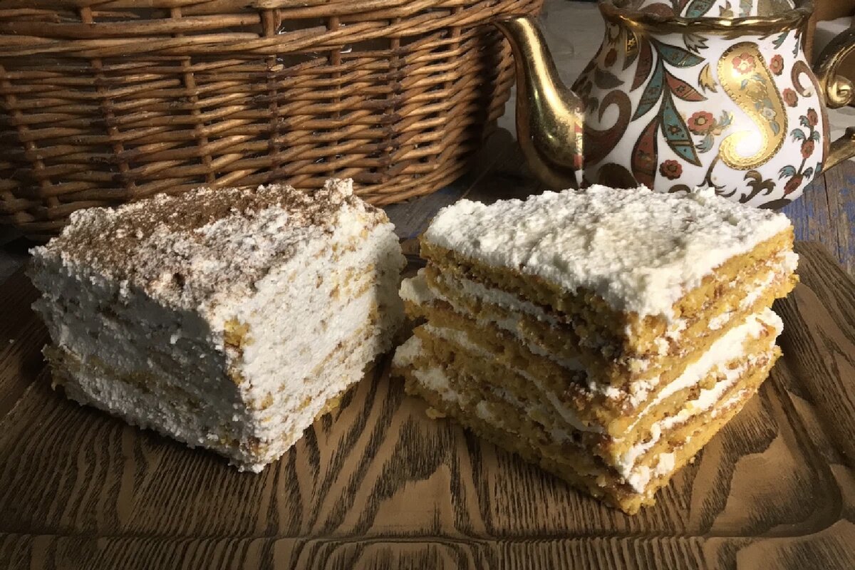 Торт из овсяной блинов