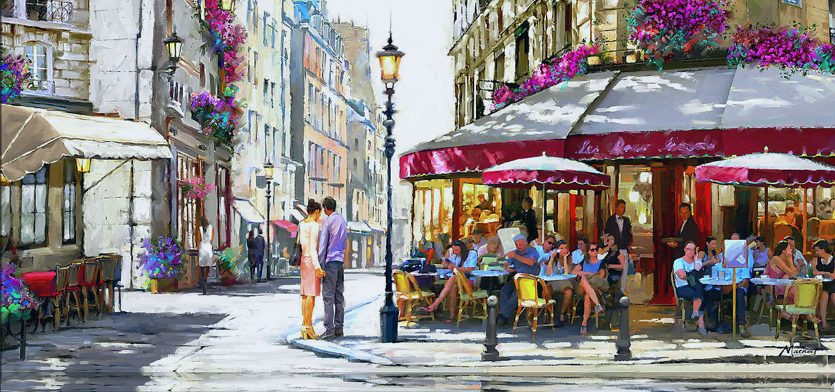 Ричард Макнейл. "Парижское кафе"