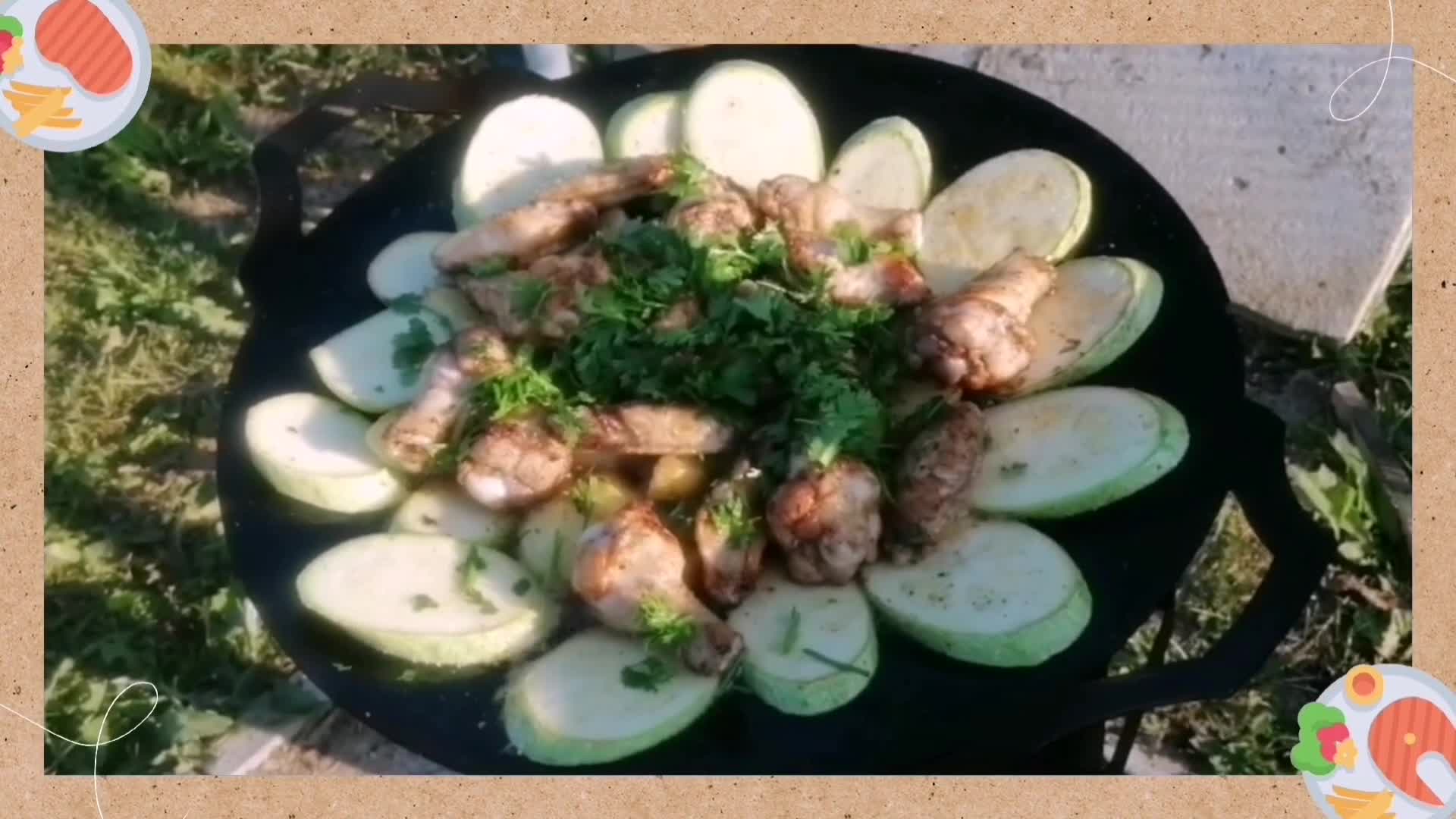 Готовим куриные крылья в садже. Быстро, вкусно, красиво.