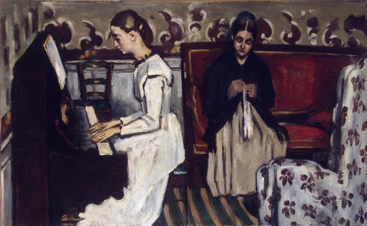 Поль Сезанн. «Девушка у пианино»