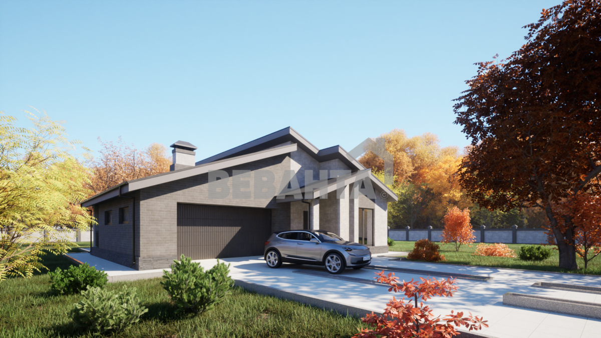 Быстровозводимый дом в Каневской гараж