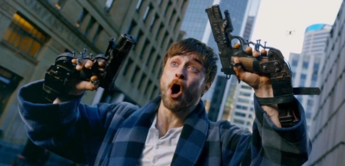 Дэниел Рэдклифф. Кадр из фильма «Пушки Акимбо». Источник: imdb.com