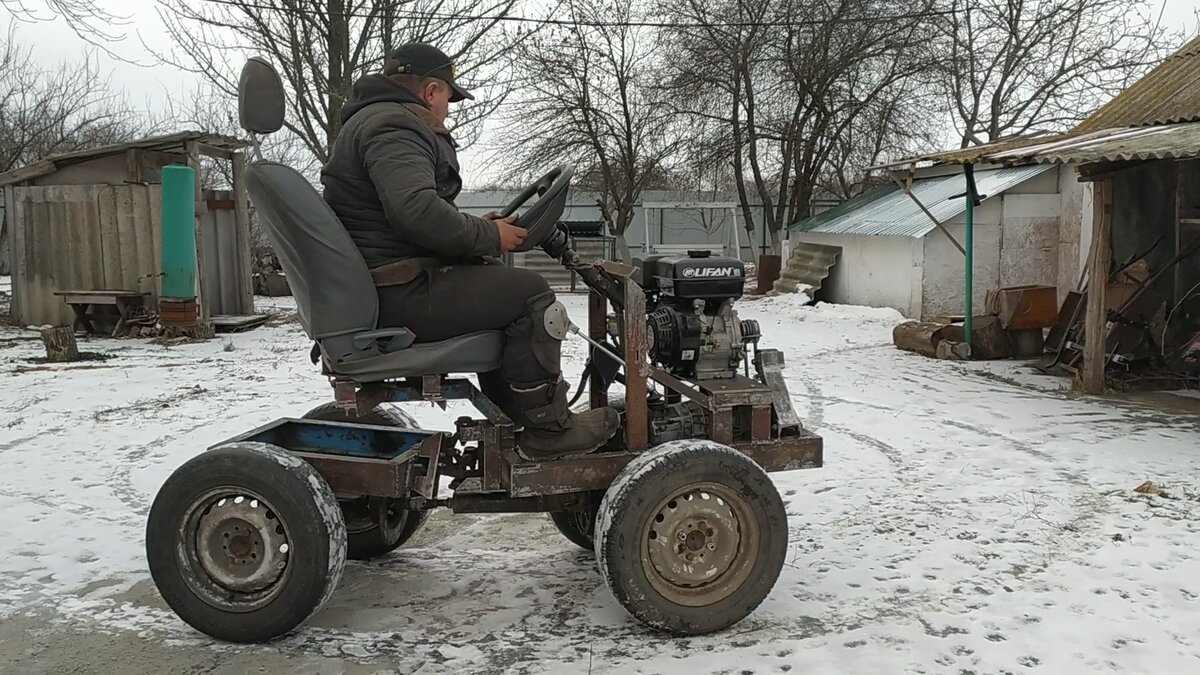 Самодельный мини трактор и все к нему