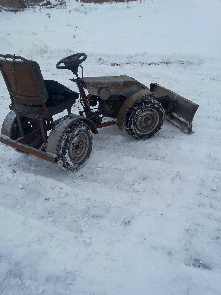 Самодельный вездеход с ломающейся рамой, как у трактора К-700