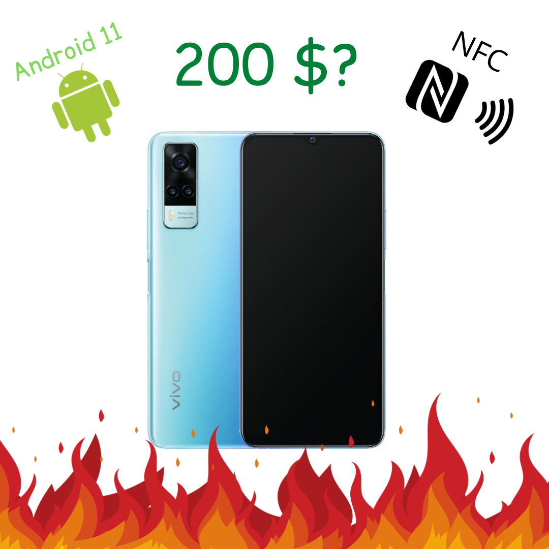Vivo Y31 💵недорогой 💵смартфон с NFC, Snapdragon, Android 11 и 5000 мАч. ОБЗОР.