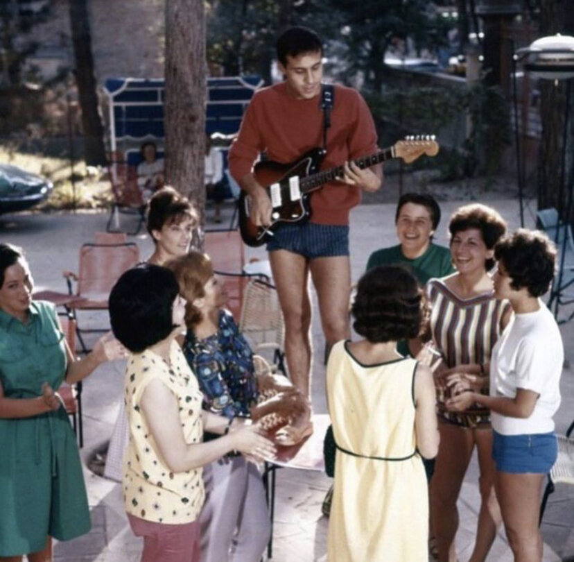 Адриано Челентано на частной вечеринке, 1962 год