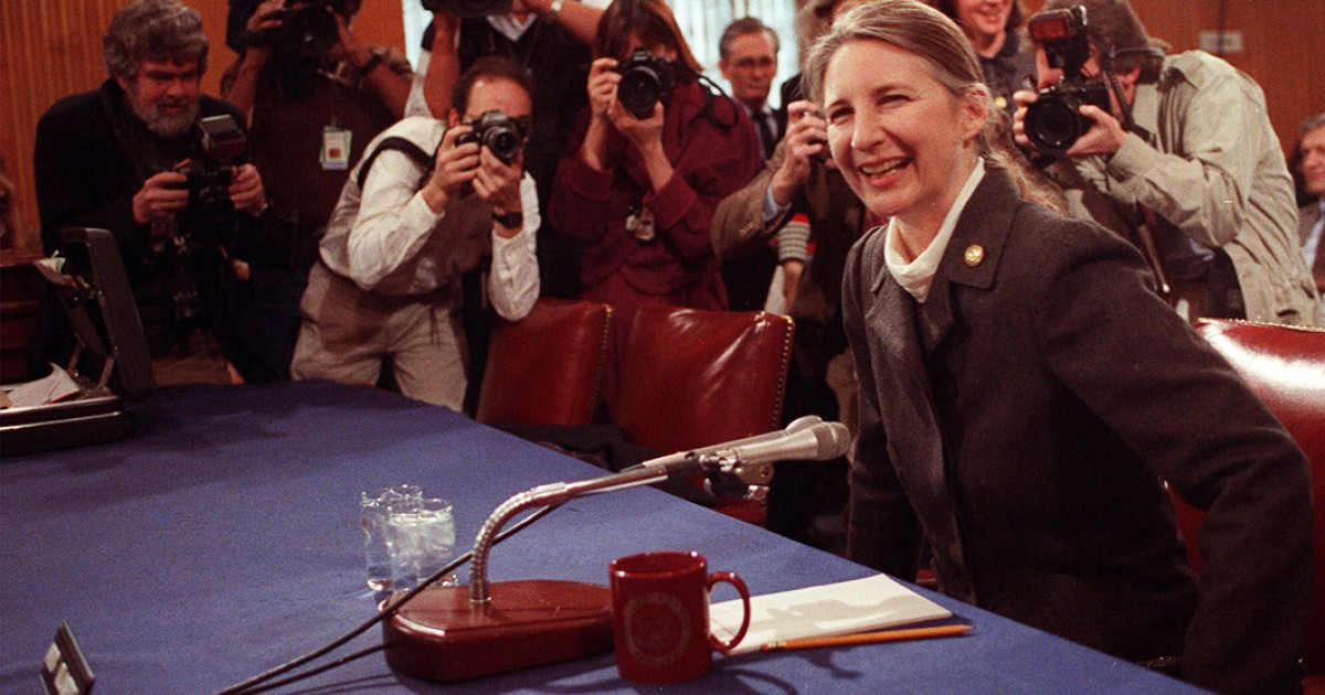 21 марта 1991 года. Эйприл Глэспи в Сенате США во время "неформальной беседы" в Комитете по иностранным делам. 