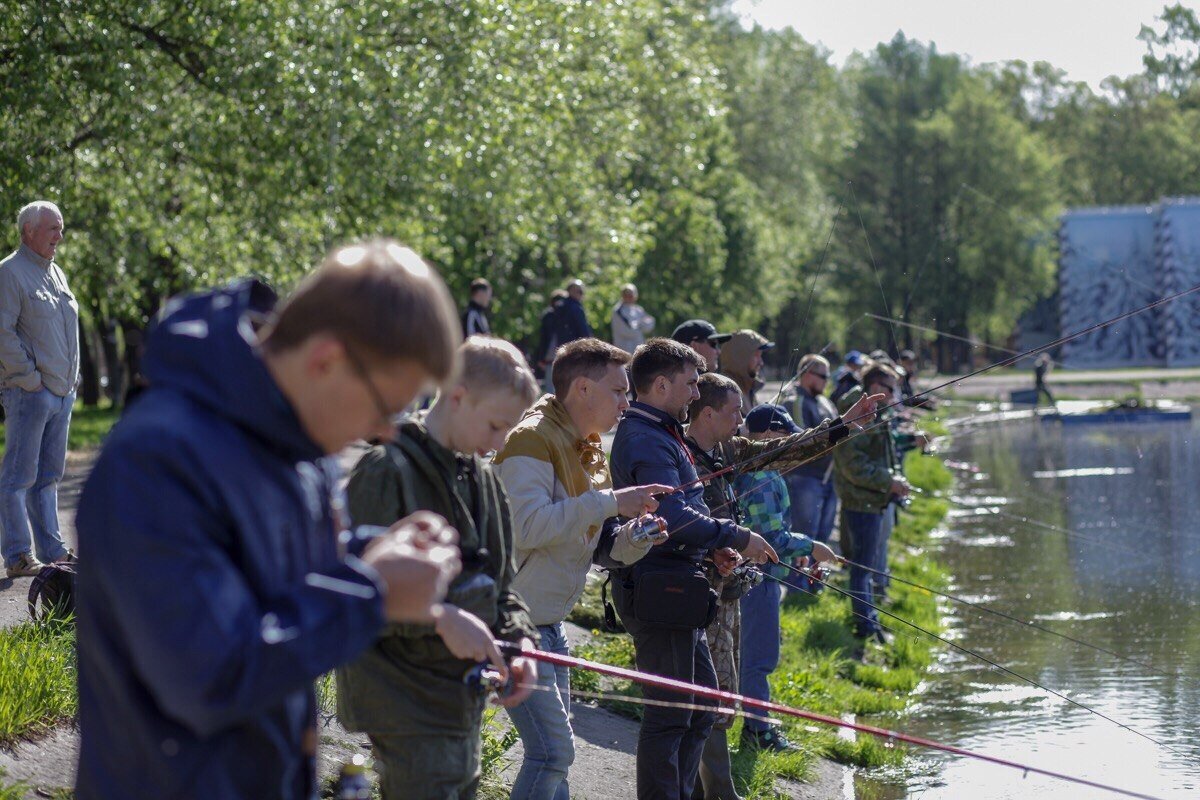 Вологда, 2018 год Парк Ветеранов, соревнования по ловле ротана.