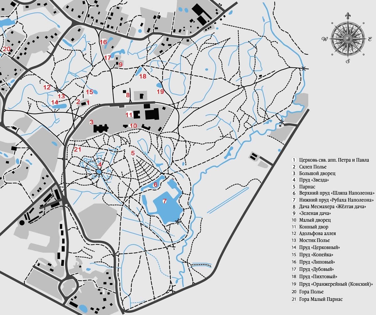 Карта парков спб
