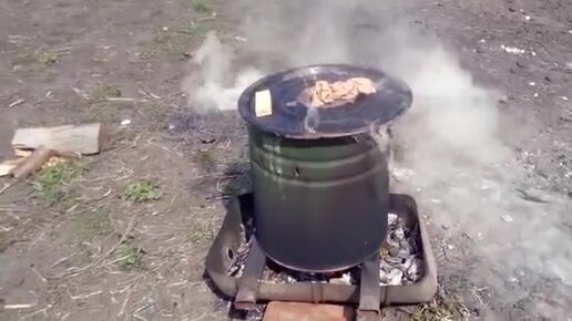 Коптильня за две минуты)) копчение в домашних условиях//самодельная коптильня своими руками