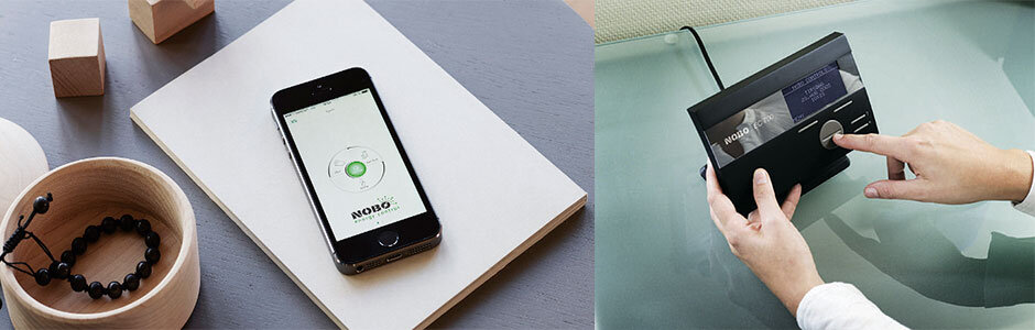 На фото: системы для удаленного управления NOBO Energy Control и Orion 700