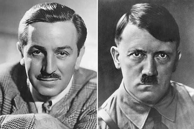 Уолт Дисней и Адольф Гитлер. Картинка взята из открытых источников интернета.