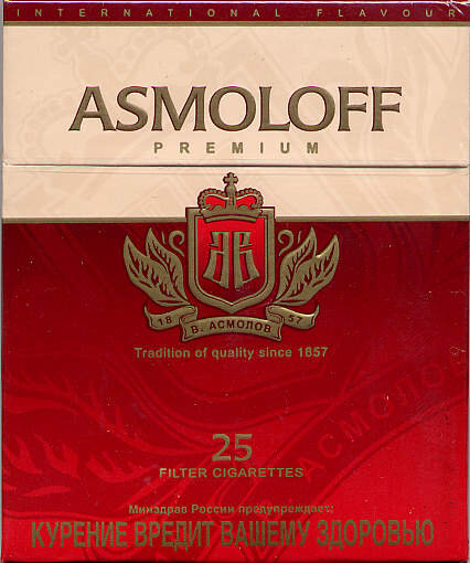 Asmoloff Premium производства ОАО "Донской Табак", 2004 год.