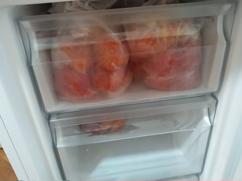 Овощи в камерах морозильника