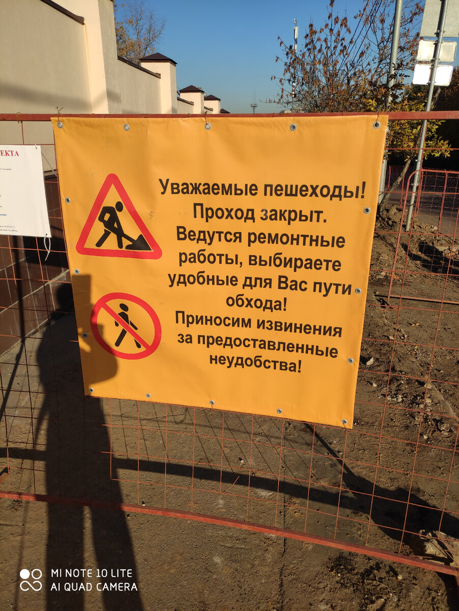 На кадре тени от рук.  И ног.  Но в девять утра тень длинная, все ноги не уместились.