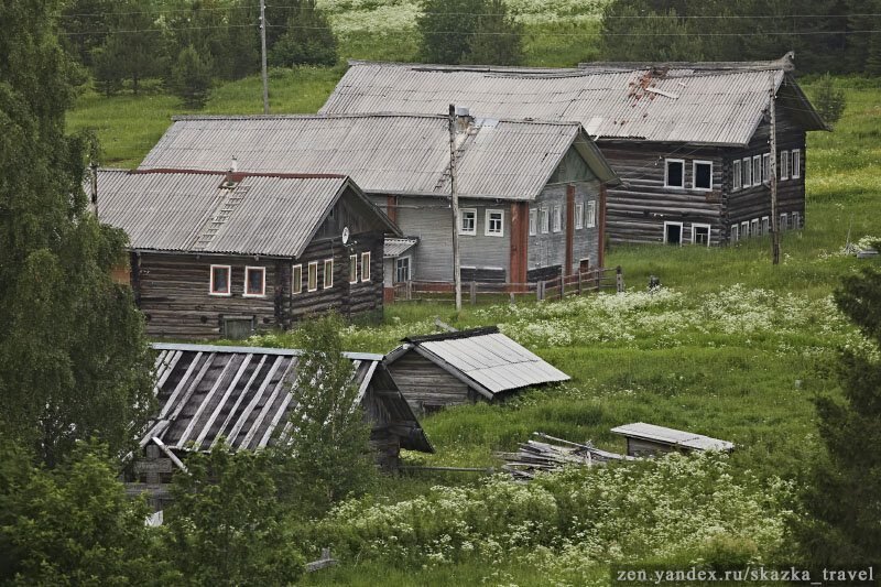 Типичная деревня на Мезени