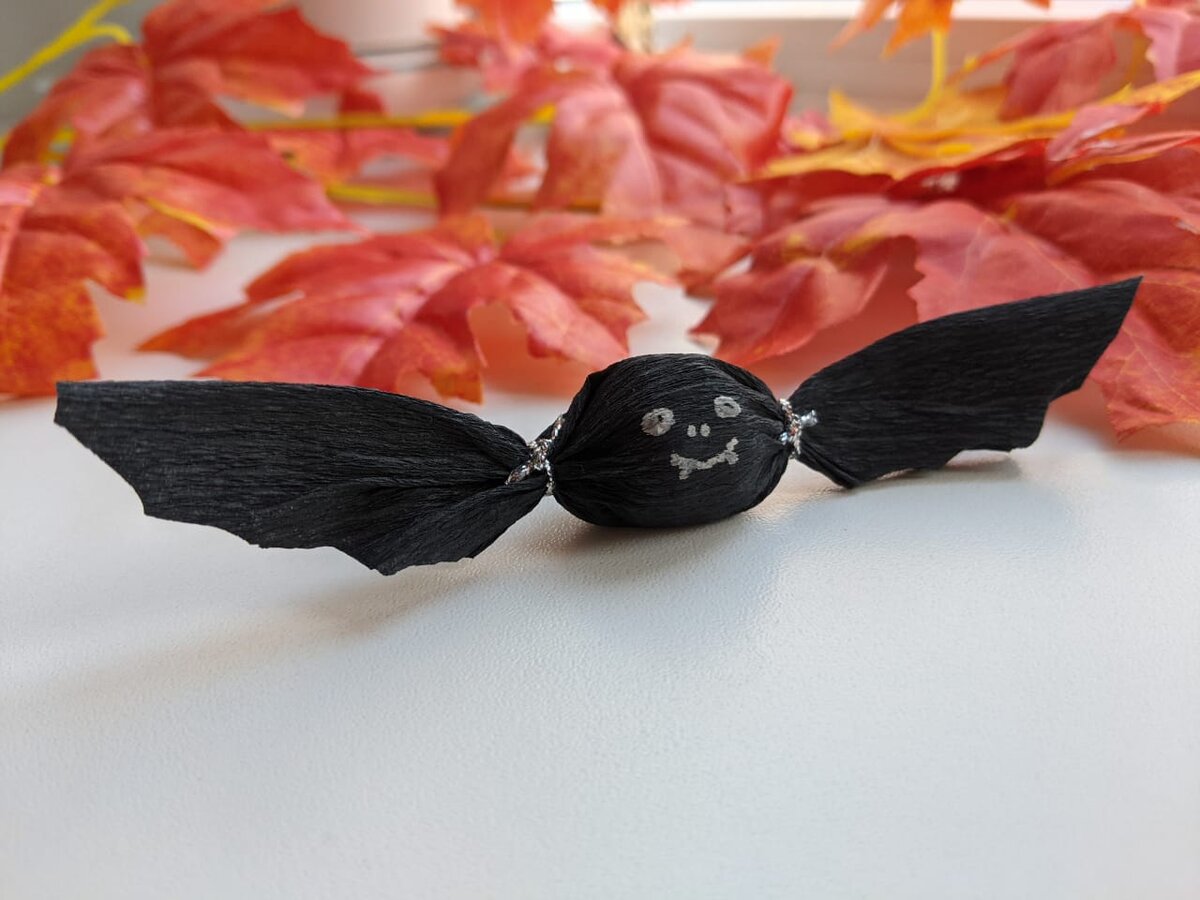 #детский хеллоуин #летучая мышь #летучие мыши #своими руками 