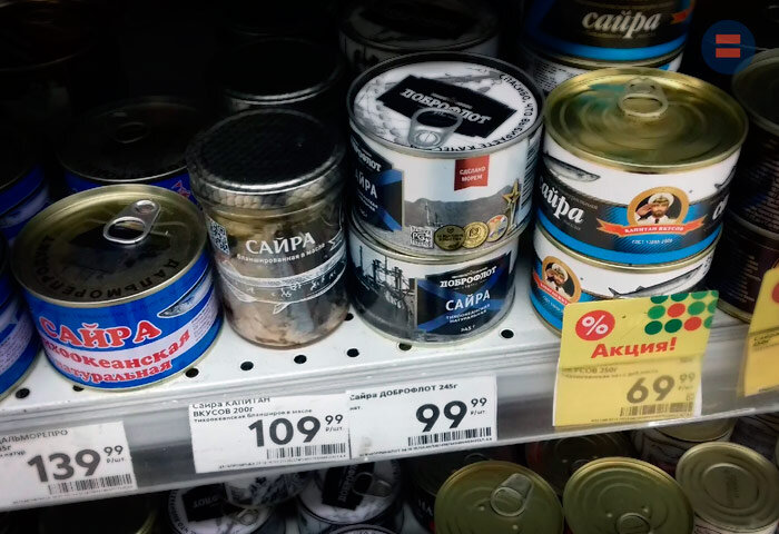 Сайра, консервы