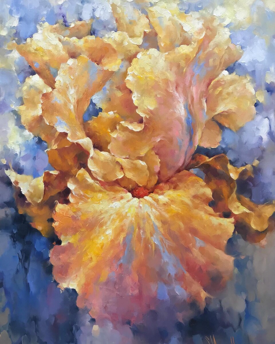 2. Работа Марселя Сингатуллина. «Солнечный танец» 80х60 холст/масло. Изображение из аккаунта художника facebook.com/Марсель-Сингатуллин-186669715492122/ 