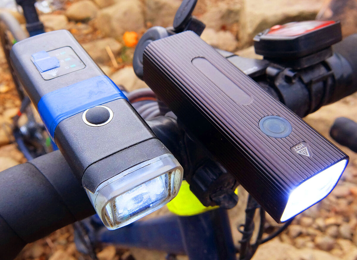 Мои передние велофанари. (все фото в заметке - автора)