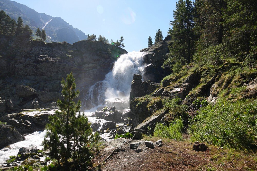 Водопад Куйгук. Горный Алтай. 
