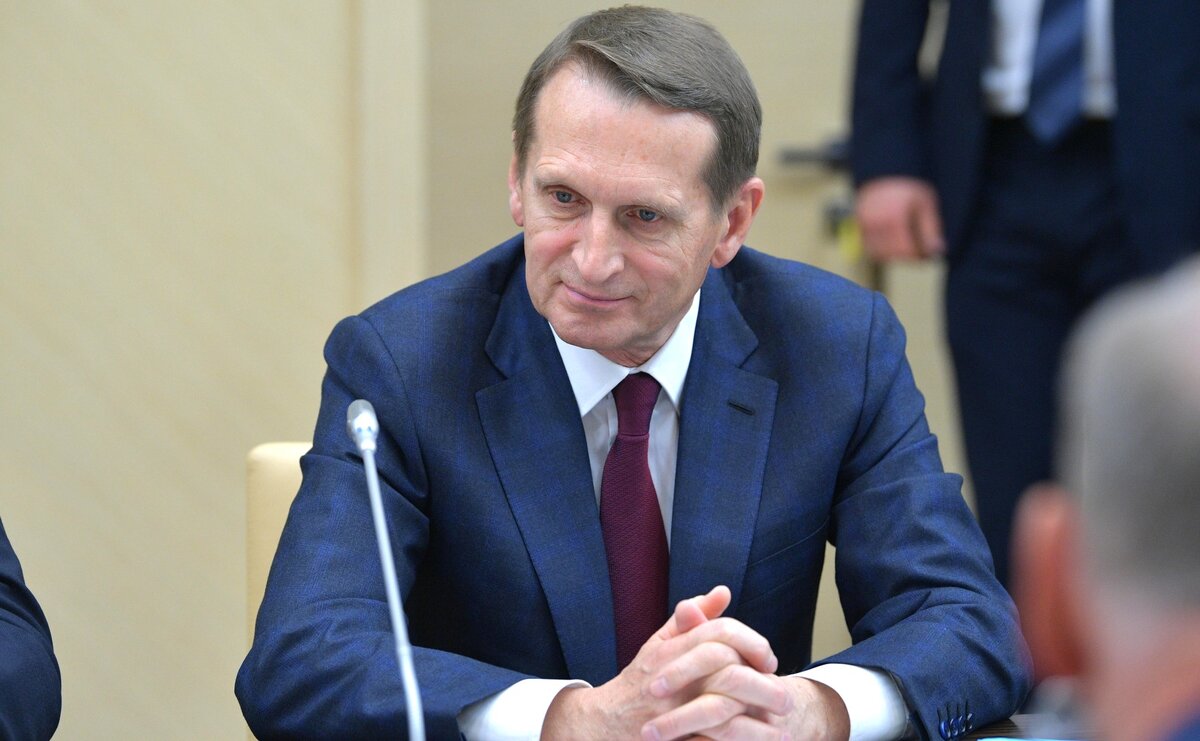 Директор Службы внешней разведки Сергей Нарышкин перед началом заседания Совета Безопасности Российской Федерации, 2019. Wikimedia