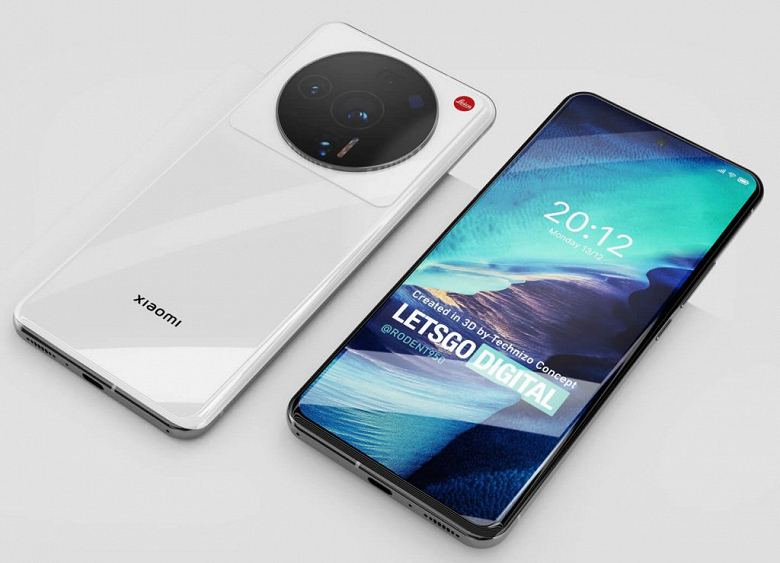 Неофициальный рендер Xiaomi 12 Ultra