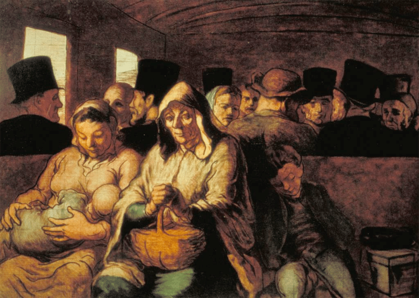 " Вагон третьего класса" 1862 - 64г.