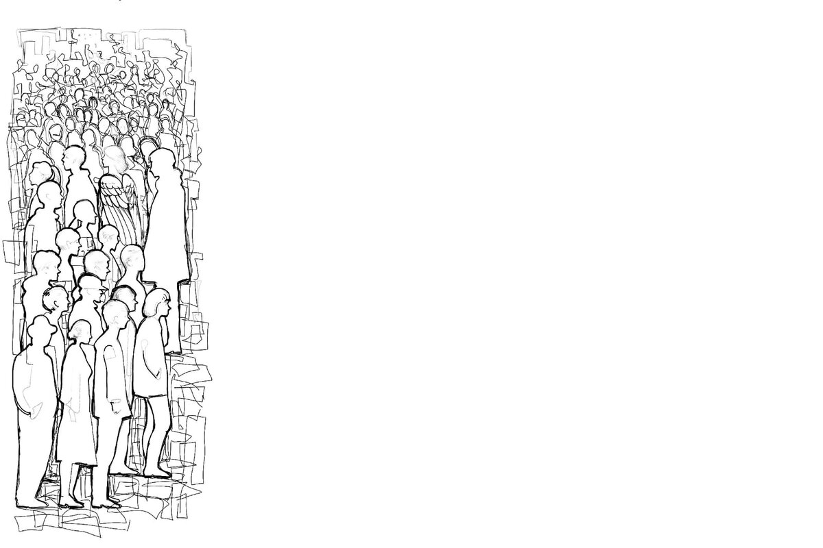 Такой рисунок на обороте будет сопровождать историю. По рассказам художник делает специальное оформления - везде разное. Я не ограничиваю её в выборе образа. Своего рода это будет её общий вклад в копилку образа по истории...