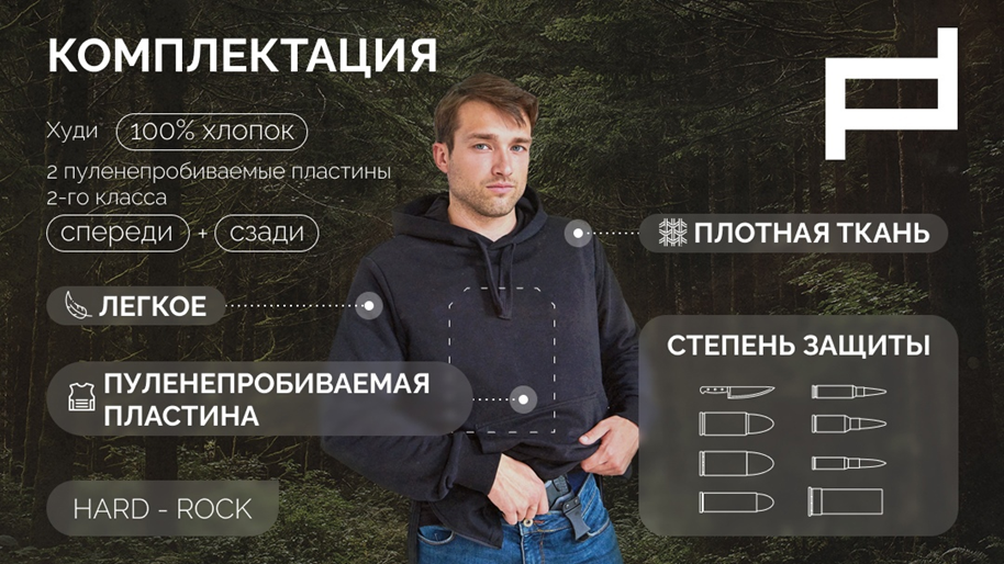 Комплектация HARD-ROCK для бронехуди Townvest