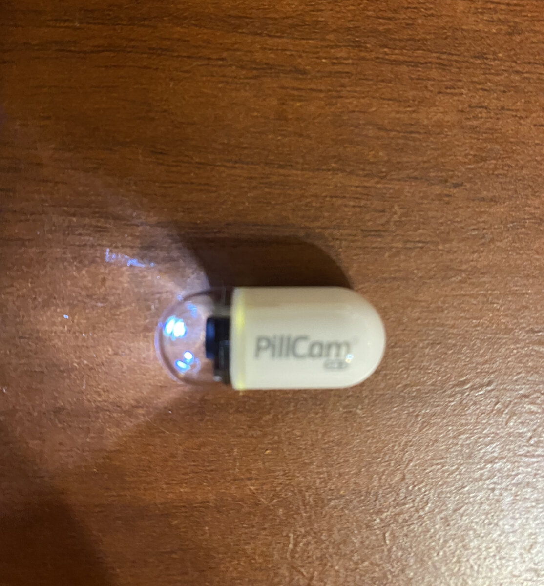 Вот она, моя капсула, камера работала несколько часов, потом погасла. Чудо-техники. 