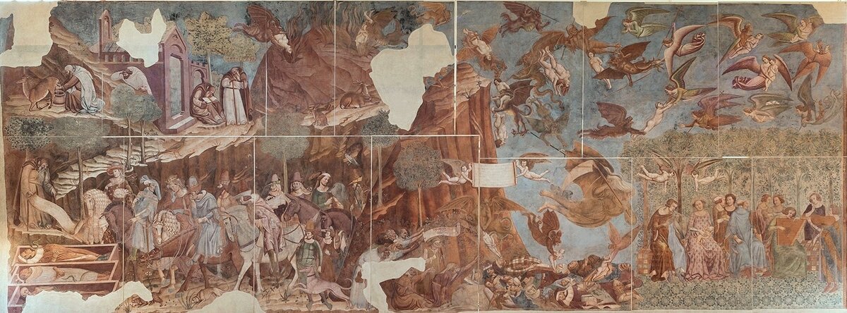 Буонамико Буффальмакко. Триумф смерти. Между 1336-1341 гг. Кампо-Санто, Пиза.