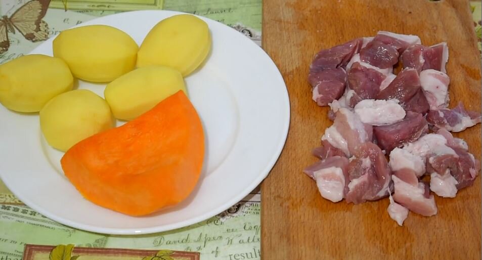 Жаркое в горшочках. Рецепты тыквы.