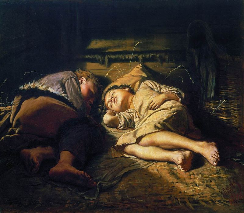 Василий Перов. Спящие дети Авторство: Василий Григорьевич Перов. www.bg-gallery.ru, Общественное достояние, https://commons.wikimedia.org/w/index.php?curid=1475058