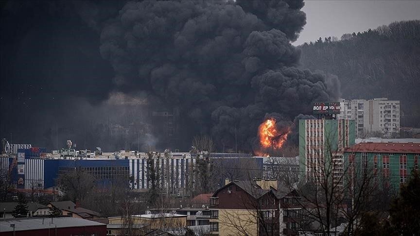 Горит объект в Киеве