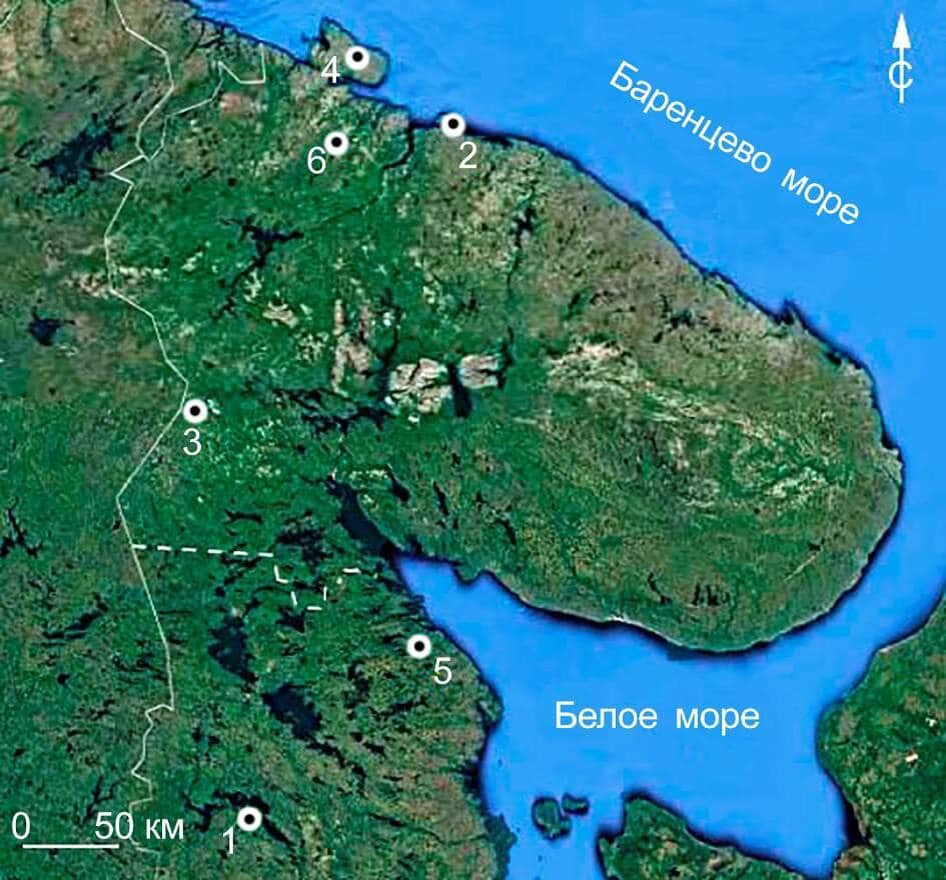    Местоположение валунных сооружений / ©Пресс-служба Кольского научного центра