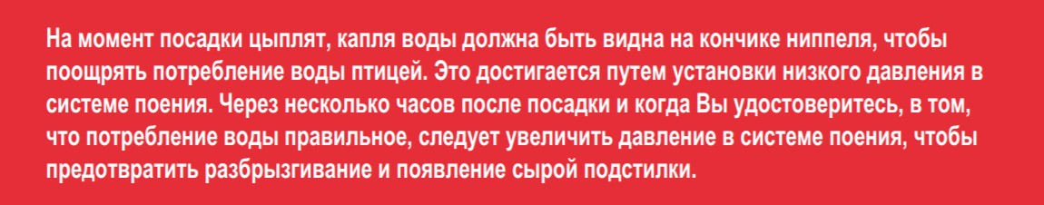 Почему бройлер не пьют воду