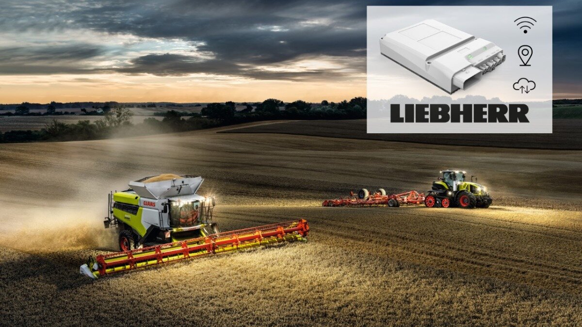 Фото: Портал trattoriweb.com Установка телематики от Liebherr на сельскохозяйственной технике CLAAS
