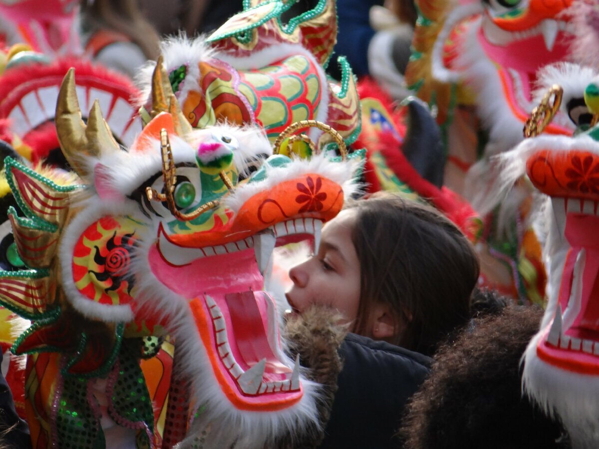 Chinese New year in New York. Cultural Identity of China. The Chinese New year festivities are held at the end of January. Cultural appropriation in China.