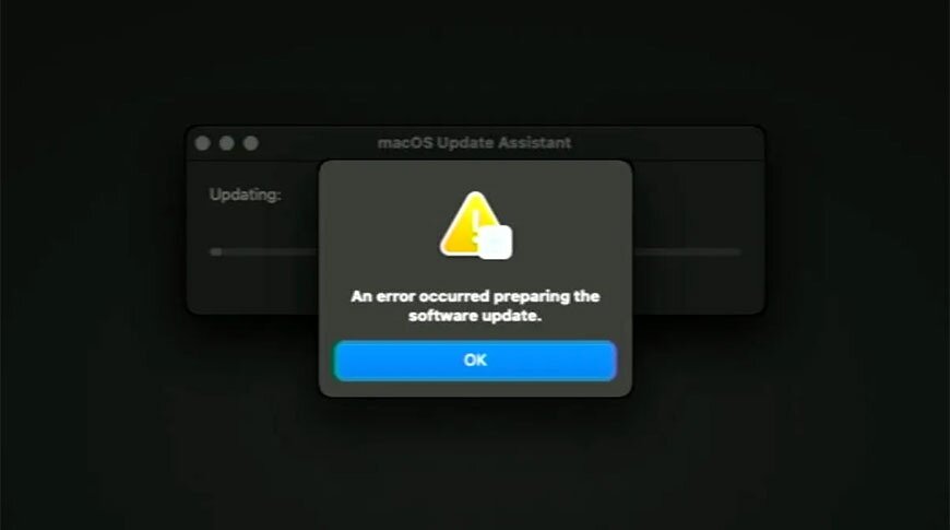 Такая ошибка выскакивает при неудачном обновлении. Источник: AppleInsider
