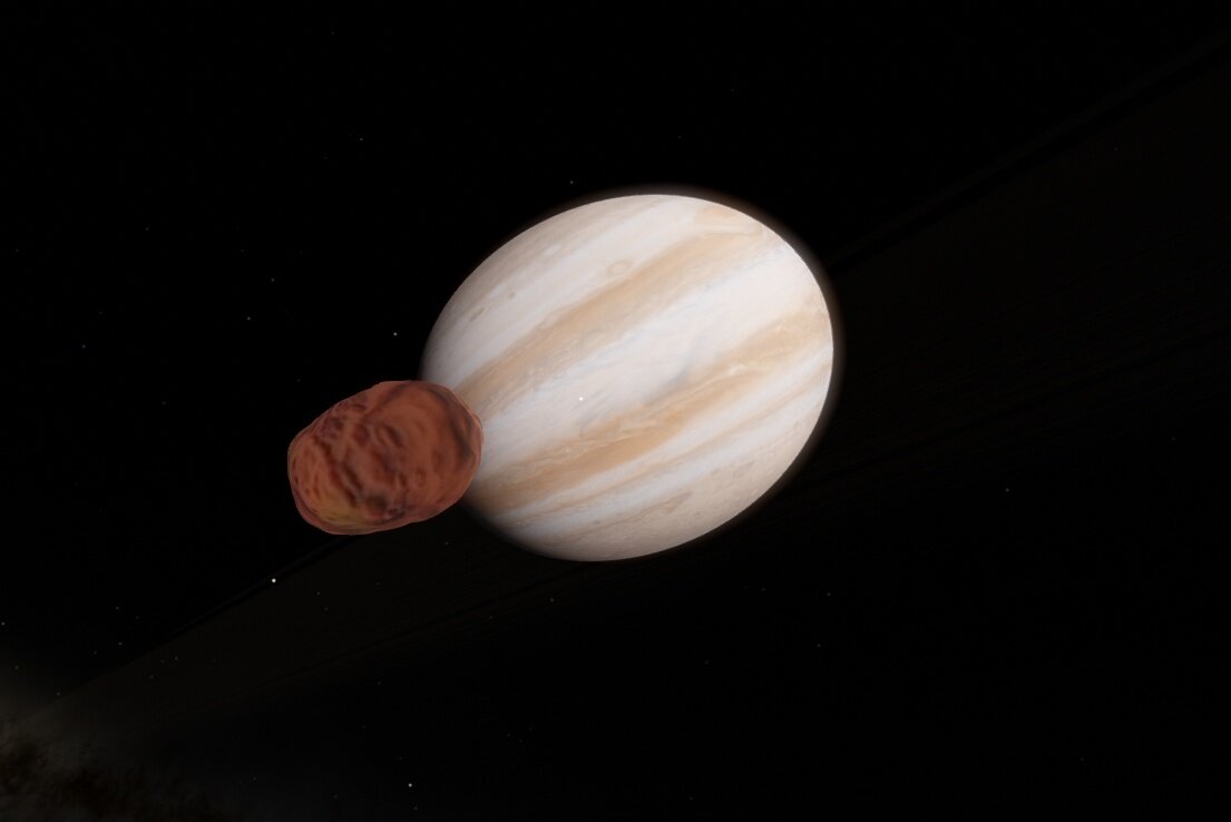  Амальтея и Юпитер, программа Space Engine