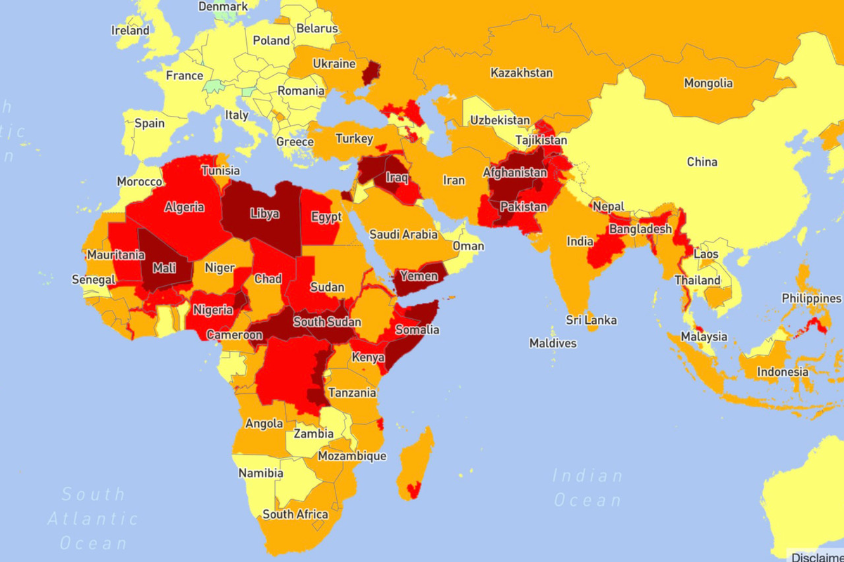 Назови самую жаркую страну. Карта самых опасных стран. Самое опасное государство. Самая опасная Страна. Список самых опасных стран.