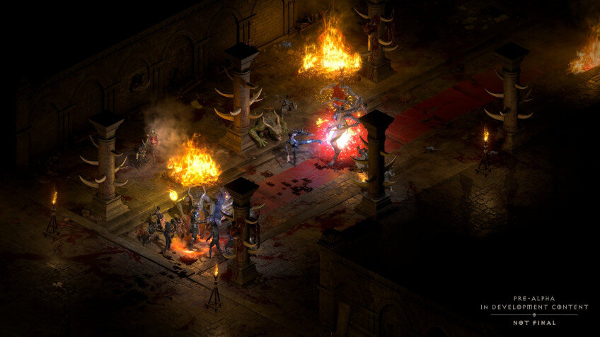 Андариэль во всей красе. Такое ощущение, что с новой графикой обстановка в Diablo стала более камерной