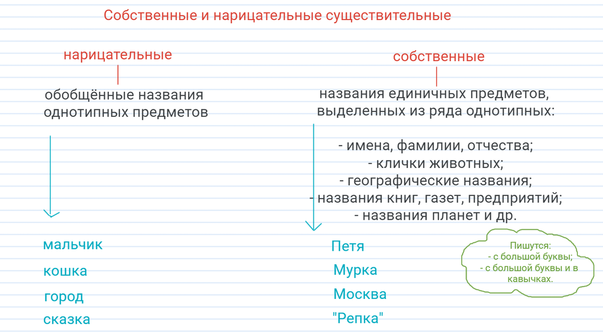 Материалы для урока. Постоянные признаки имени существительного. 5 класс |  Учительская Мастерская Людмилы Крыловой | Дзен