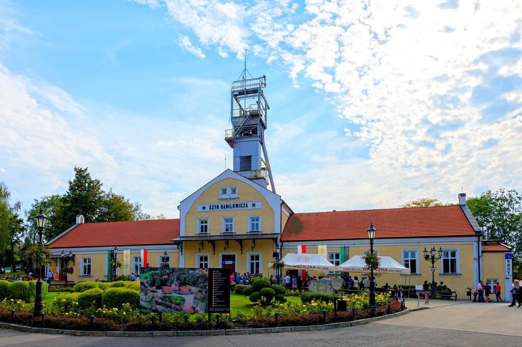 Вход в шахту. Здание над шахтным стволом Даниловича