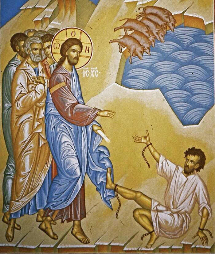 Исцеление гадаринского бесноватого. Фото сайта brooklyn-church.org